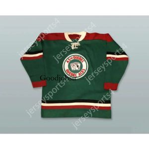 GDSIR CUSTOM Jean Beliveau 9 Le Gros Bill Québec ACES Dark Green Hockey Jersey Nouveau Top Ed S-M-L-XL-XXL-3XL-4XL-5XL-6XL