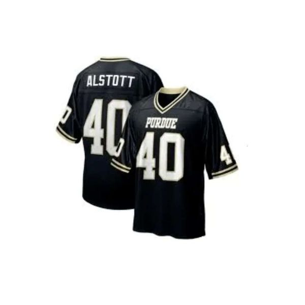 GDSIR CUSTOM Mike Alstott 40 Purdue Football Throwback Jersey All Ed S-6XL