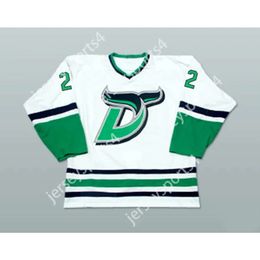 GDSIR CUSTOM Mike Vallyly 22 Danbury Whalers White Hockey Jersey Nouveau top Ed S-M-L-XL-XXL-3XL-4XL-5XL-6XL