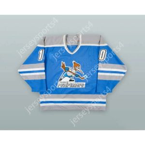 GDSIR Custom Neal Broten 10 Phoenix Roadrunners Light Blue Hockey Jersey New Top Ed S-M-L-XL-XXL-3XL-4XL-5XL-6XL