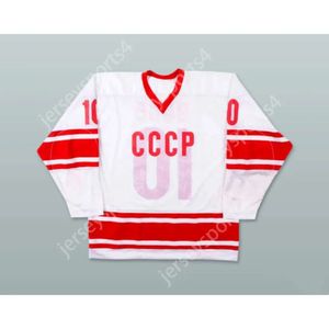 GDSIR CUSTOM Pavel Bure 10 CCCP White Hockey Jersey New Top Ed S-M-L-XL-XXL-3XL-4XL-5XL-6XL