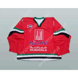 GDSir Custom Red 1 Khalid United Arab Emirats Hockey Jersey New Top Ed S-M-L-XL-XXL-3XL-4XL-5XL-6XL