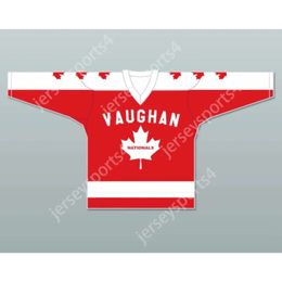 GdSir Custom Red Vaughan Nationals Wayne Gretzky 9 Jersey Metro Junior B Hockey League Nouveau Top Ed S-M-L-XL-XXL-3XL-4XL-5XL-6XL