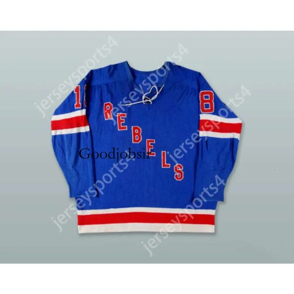 Gdsir Custom SALEM ROANOKE REBELS BLEU TIE DOWN JERSEY DE HOCKEY NOUVEAU Top Ed S-M-L-XL-XXL-3XL-4XL-5XL-6XL