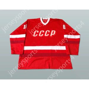 GDSIR Custom Sergei Vostrikov CCCP Hockey CCCP New Top Ed S-M-L-XL-XXL-3XL-4XL-5XL-6XL