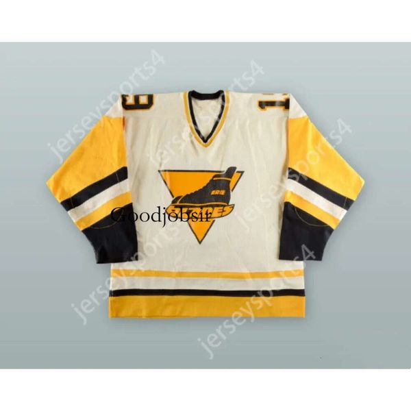 Gdsir Custom STEVE GATZOS 19 ERIE BLADES MAILLOT DE HOCKEY BLANC NOUVEAU Top Ed S-M-L-XL-XXL-3XL-4XL-5XL-6XL