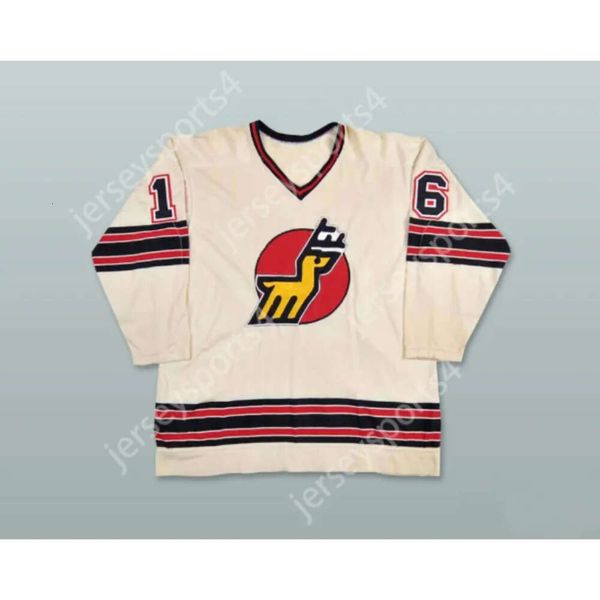 GdSir Custom Steve West 16 Home Wha 1974-75 Michigan Stags Hockey Jersey New Top Ed S-M-L-XL-XXL-3XL-4XL-5XL-6XL