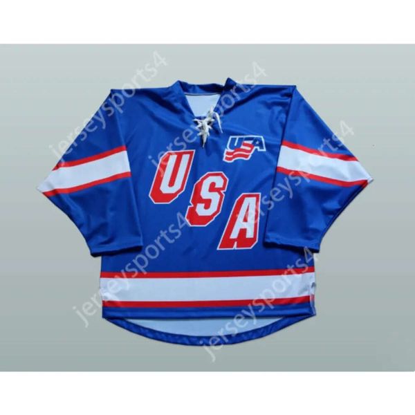 GDSIR Custom USA United States of America Hockey Jersey New Top Ed S-M-L-XL-XXL-3XL-4XL-5XL-6XL