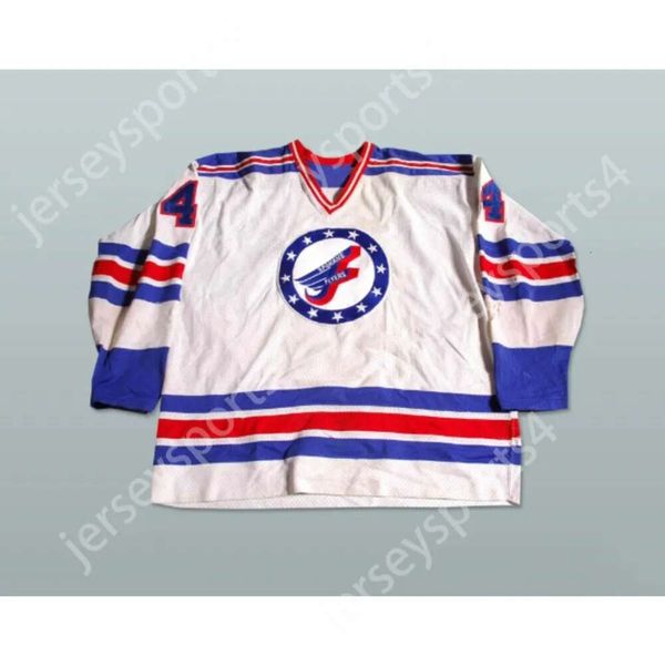 GDSir Custom White 4 Spokane Flyers Hockey Jersey New Top Ed S-M-L-XL-XXL-3XL-4XL-5XL-6XL