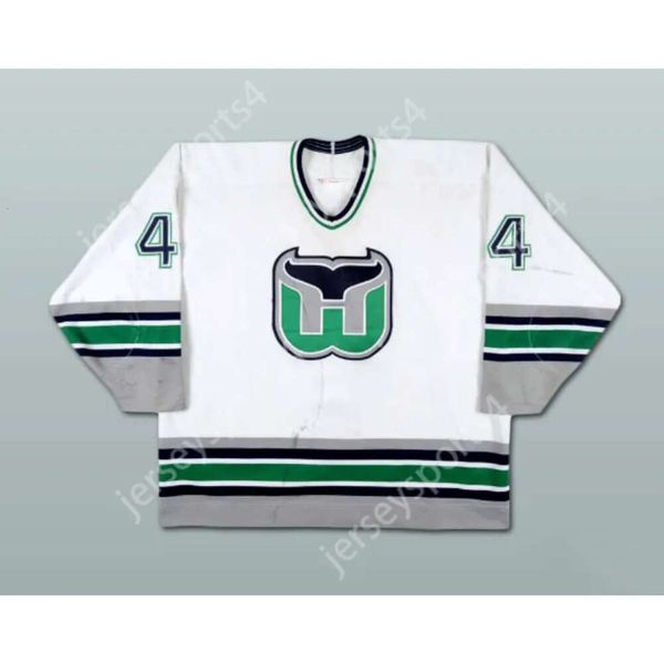 GdSir Custom White 44 Chris Pronger Hartford Whalers Hockey Jersey New Top Ed S-M-L-XL-XXL-3XL-4XL-5XL-6XL