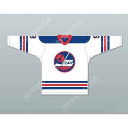 GDSIR CUSTOM WHITE WHA 1973-74 Winnipeg Jets Bobby Hull 9 Home Hockey Jersey New Top Ed S-M-L-XL-XXL-3XL-4XL-5XL-6XL