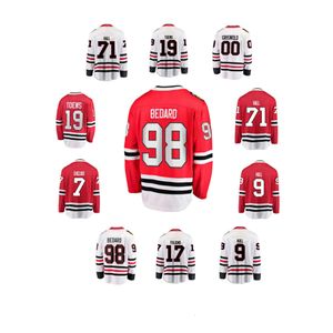 GdSir Groothandel Top Ed Sports Ice Hockey Jerseys Chicago 98 Connor Bedard 71 Taylor Hall 00 Griswold 9 Hull 7 Chelios