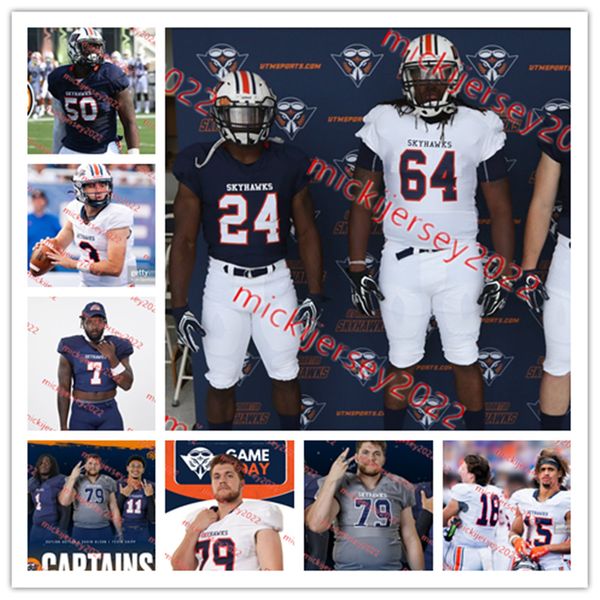 GE'MON EAford Ut Martin Skyhawks Football Jersey Custom Cousted Mens Trevonte Rucker Glover Cook III Shawn Hardy II Cameron Wright Kinkead Dent ut Martin Jerseys