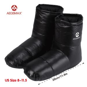 Gear Aegismax 2021 nouveau sac de couchage accessoires pantoufles en duvet de canard Camping chaussettes souples unisexe intérieur/chaud long voyage léger