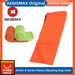 Gear Aegismax Aminie Series Fleece Sleep Sleep Sac Lineur 25 ° Nature Randonnée Ultramight Portable Outdoor Camping Sleeping Enveloppe