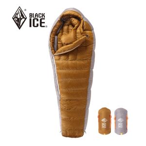 Gear Black Ice ZSeries 800fp 10D Nylon Ultralight Mummy 95% Gray Goose Down Sleeping Bag Cold Winter Camping Z400 Z700 Z1000 Z1300