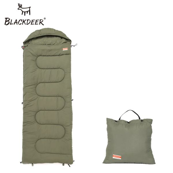 Gear Blackdeer Camping Coton Splice Sac de Couchage Saison Oreiller Chaud Enveloppe à Capuchon Sac de Couchage pour Voyage en Plein Air Randonnée