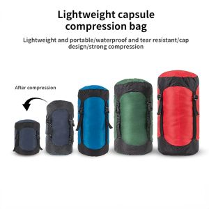 Équipement de compression de compression SACT SACK WaterResistant Ultralight Outdoor Sac de rangement Espace de sauvegarde pour le camp de randonnée de randonnée en camping