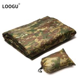 Uitrusting Loogu Spring Outdoor Camping Accesorios Ultralight Quilt Katoen Camouflage Reissjaal Comfortabele slaaptentdeken
