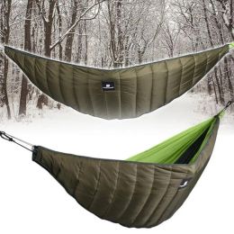 Gear Mounchain Winter Warm slapende hangmat onderquilt slaapzak Warmer onder Quilt Deken Swing met tas voor buitensportkamp