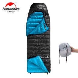 Gear Naturehike CW400/CWZ400 saco de dormir de plumón de ganso FP750/FP550 tipo sobre saco de dormir para acampar una sola persona viaje cálido de invierno