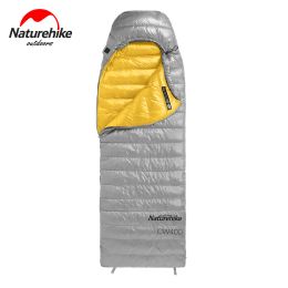 Gear Naturehike Sac de couchage en duvet d'oie Cw400 Sacs de couchage imperméables Enveloppe Sac à dos Voyage Randonnée Camping Sac de couchage