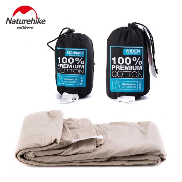 Gear NatureHike Single Double Sleep Back Liner Ultralight Portable Cotton Sleming Liner para viajes de campamento al aire libre