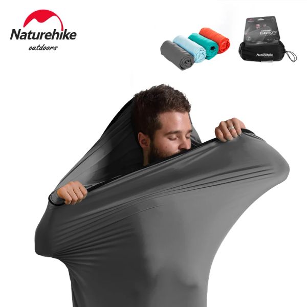 Regurer la doublure de sac de couchage Gear NatureHike Ultralight Mummy Sleep Sac Travel Hotel Feuille de randonnée extérieure Camping Sacle Sac Louleur