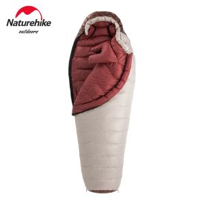 Gear NatureHike slaapzak Snowbird Ultralight Winter Goose Down Sleepingzak Waterdichte mummie Slaapzak Camping Slaapzak