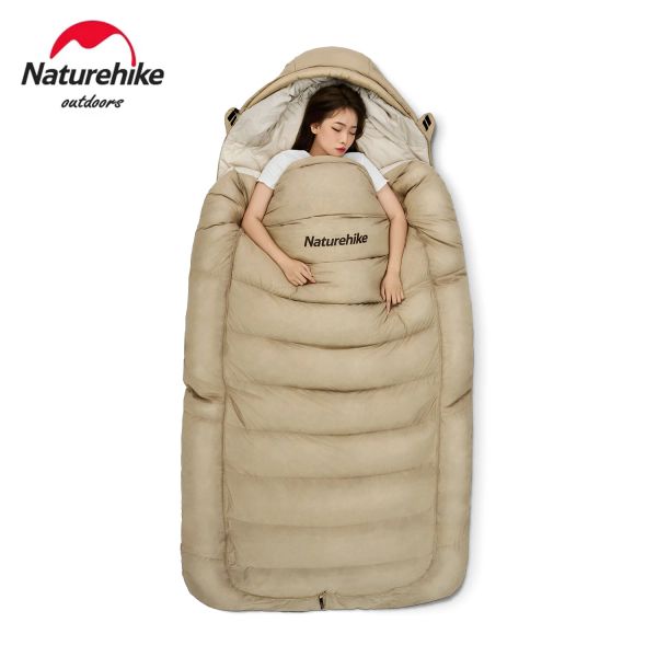 Gear Naturehike Sac de Couchage Ultraléger en Coton Hiver Duvet de Canard léger imperméable épaissir Sac de Couchage Camping en Plein air Dormir