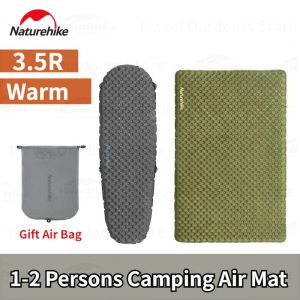 Gear Naturehike – tapis d'air de Camping ultraléger, valeur 3.5 R, garde au chaud, en Nylon 20d, Portable, tente de voyage en plein air, coussin de couchage iable