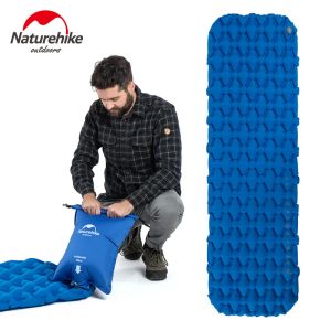 Gear NatureHike Ultralight iatable Mattret Sleeping Pad Mat Single Camping Mat Air Matelas de lit pliant portable Voyage