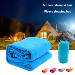 Gear Portable Ultralight Fleece Sac de couchage extérieur Camping Tent Lit Hôtel Voyage Hôtel Sac de couchage chaud Bagin de couchage 180 * 80cm