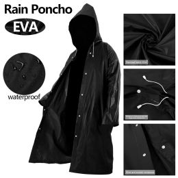 Gear Raincoat Windproof Rain Poncho réutilisable Adult Raincoat High Quality Eva Matière avec capot et bras ajustés Randage Randonnée