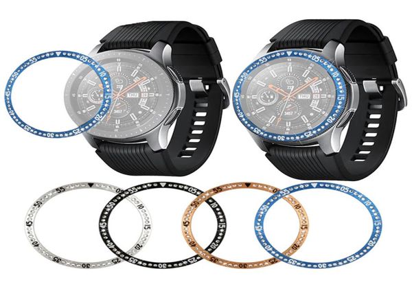 Gear S3 – coque de protection pour Samsung Galaxy Watch, 46mm 42mm, anneau de lunette en alliage, couvercle adhésif anti-rayures, 8467091