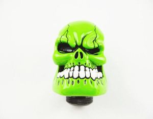 Pookknop Custom Bone Skull Style Stick Shift Versnellingspook Pookknop Auto Universeel Groen5148235
