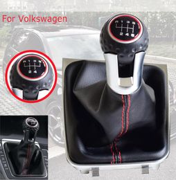 Gear Shift Knob GearStick Gaiter Head Ball en cuir Bottes pour VW Golf 7 VII A7 MK7 GTI GTD R20 2013-20186249400