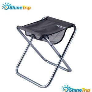 Versnellingsopslag en onderhoudsmeubilair Shinetrip plus draagbare hoog duurzame vouwstoel buiten met zakaluminium krukje stoel vissi dh2wl