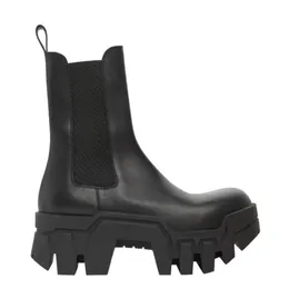 Gear Dikke Zool 23Fw Bulldozer Archief High Top Echte Leren Laarzen Luxe Handgemaakte Kwaliteit Motor Botas