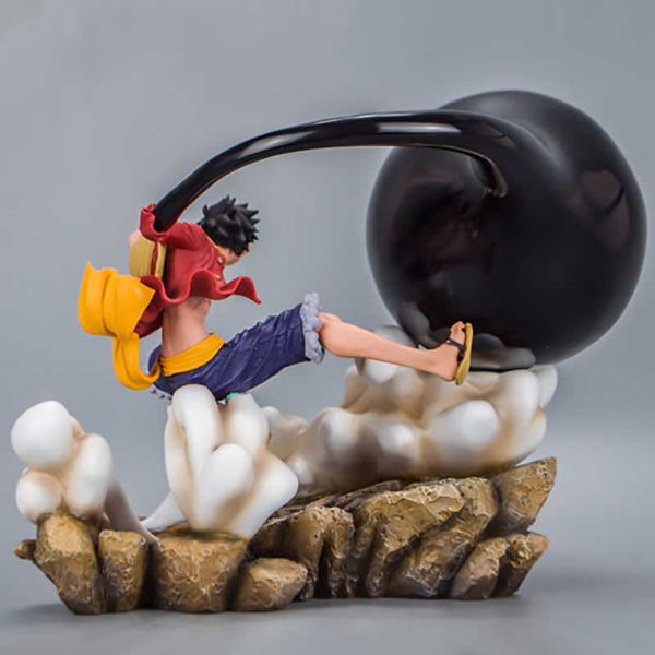 Gear Third 3 Luffy Big Hand Ver.Figurine en PVC Monkey D Luffy, troisième éléphant, pistolet, argent, figurine d'action BO9