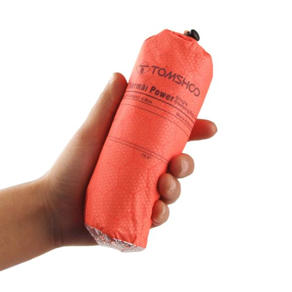 Gear Tomshoo Réchauffement Sac de couchage simple Température de verrouillage réfléchissant Couverture d'urgence Sac de couchage de camping de camping extérieur