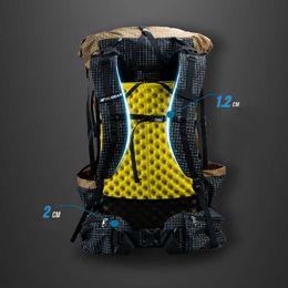 Gear UL Camping Ultralight 3F Rugzak Camping Pack Waterdichte Reizen Backpacking Lichtgewicht voor Outdoor Hiking Mountaineering 46 + 10L