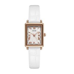 El nuevo reloj de Gedi, diseño de nicho de moda de otoño, relojes de cuarzo de estilo retro, temperamento simple y compacto para mujer, regalo de cumpleaños para mujer 51066