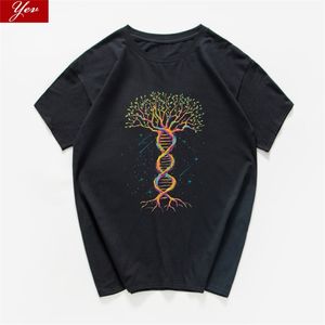 Geek Gene Tree Nieuwheid Sarcastic Funny T Shirt Men Science Chemistry Biology Geography Streetwear T-Shirt Cool T-shirt Homme 220509