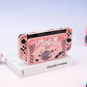 Geekshare Gothic Bunny Protective Case pour Nintendo Switch / Switch Oled Dock Couvre Couvre-poussière Kits NS Accessoires