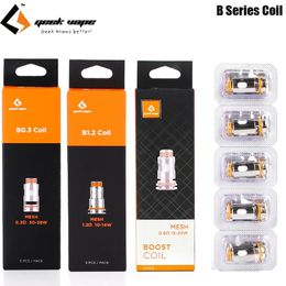 Bobina GeekVape Serie B B0.4ohm / B0.6ohm /B0.3ohm/B1.2ohm/B0.2ohm Reemplazo para Aegis M100/Boost Plus/Hero/Mini 2/ Z Nano Tank/Z50/Zeus Nano2 Atomizador Auténtico