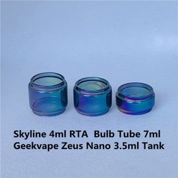 Zeus Nano 3,5 ml Skyline 4 ml zak Vervanging Rainbow Bulb Glazen buis Bubble Fatboy Extended 7 ml