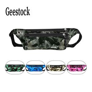 Geestock Women Fanny Pack Sport Running Bag Tailleren Men Waterdichte Holografische S Gym Telefoon J220705