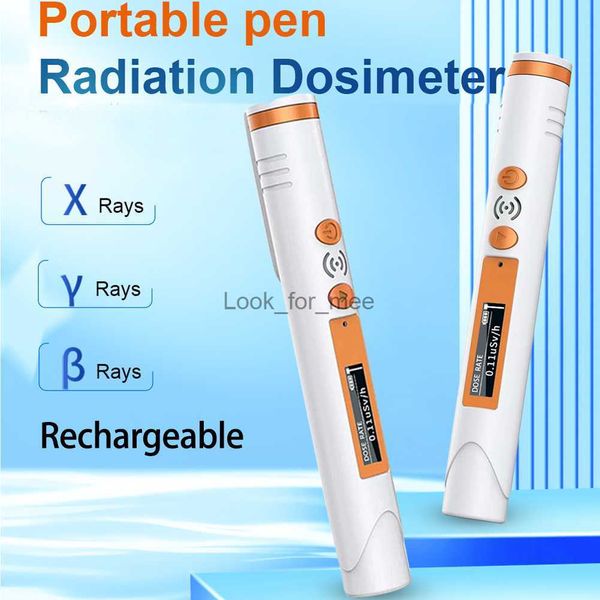 Contador Geiger Detector de radiación Nuclear tipo bolígrafo radiactividad de mármol rayos x/y contador de alarma de dosis Personal con batería HKD230826