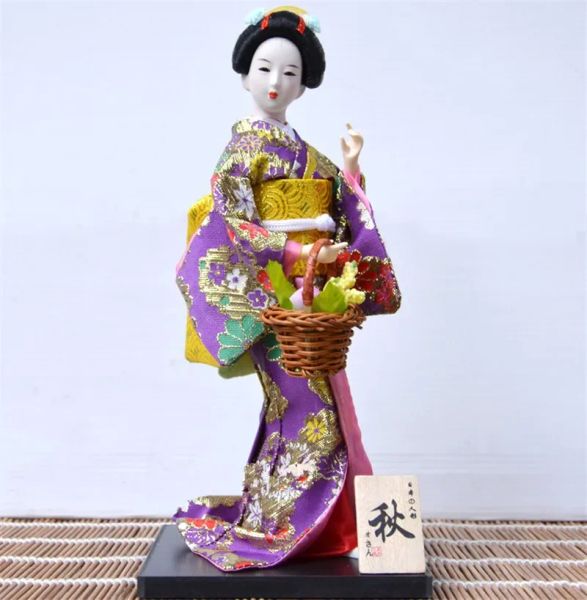 Geisha Japanese Kimono Doll Puppet Seafood Sushi Shop Restaurant décorer outil Joue Toy Embellissement Ornements Gift Crafts 1-28